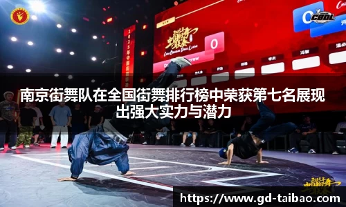 南京街舞队在全国街舞排行榜中荣获第七名展现出强大实力与潜力